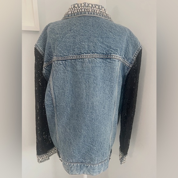 Alice + Olivia Jeff Embellished Denim Jacket - Picture 5 of 10